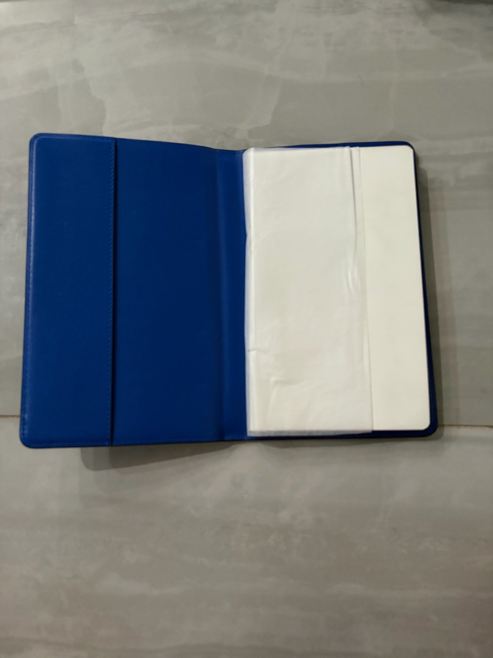Michael Kors Light Blue and Navy Stripe MK Notebook Cover - Picture 3 of 5